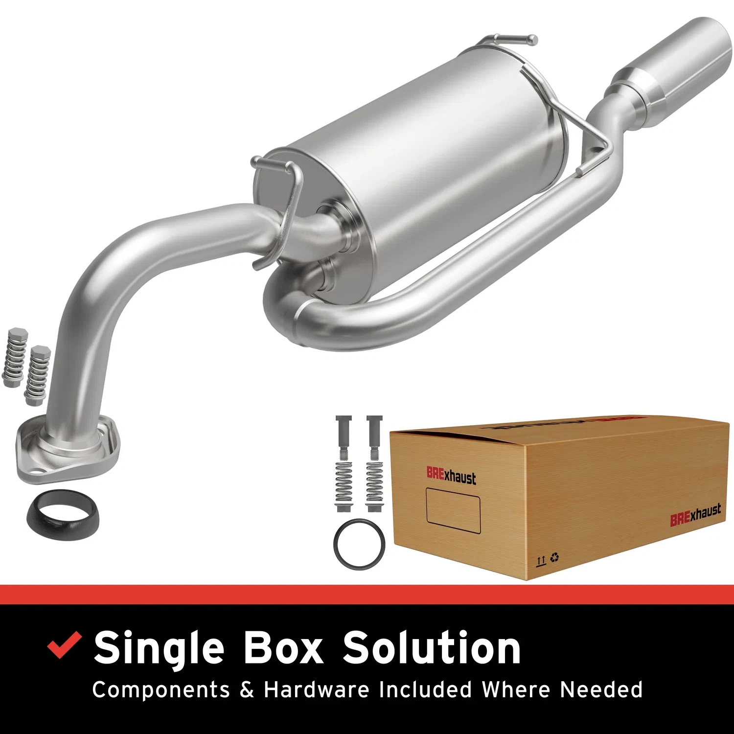 Fits 2008-2014 Scion xD 1.8L Direct-Fit Replacement Exhaust System